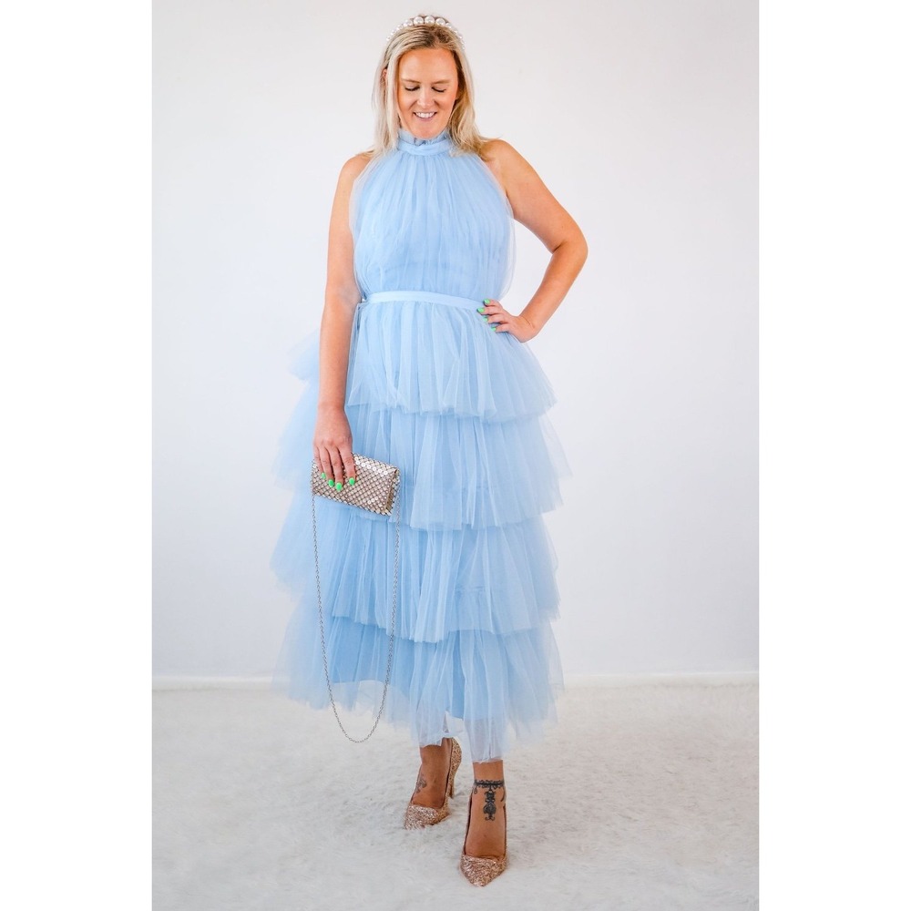 SO THIS IS LOVE TIERED MIDI DRESS